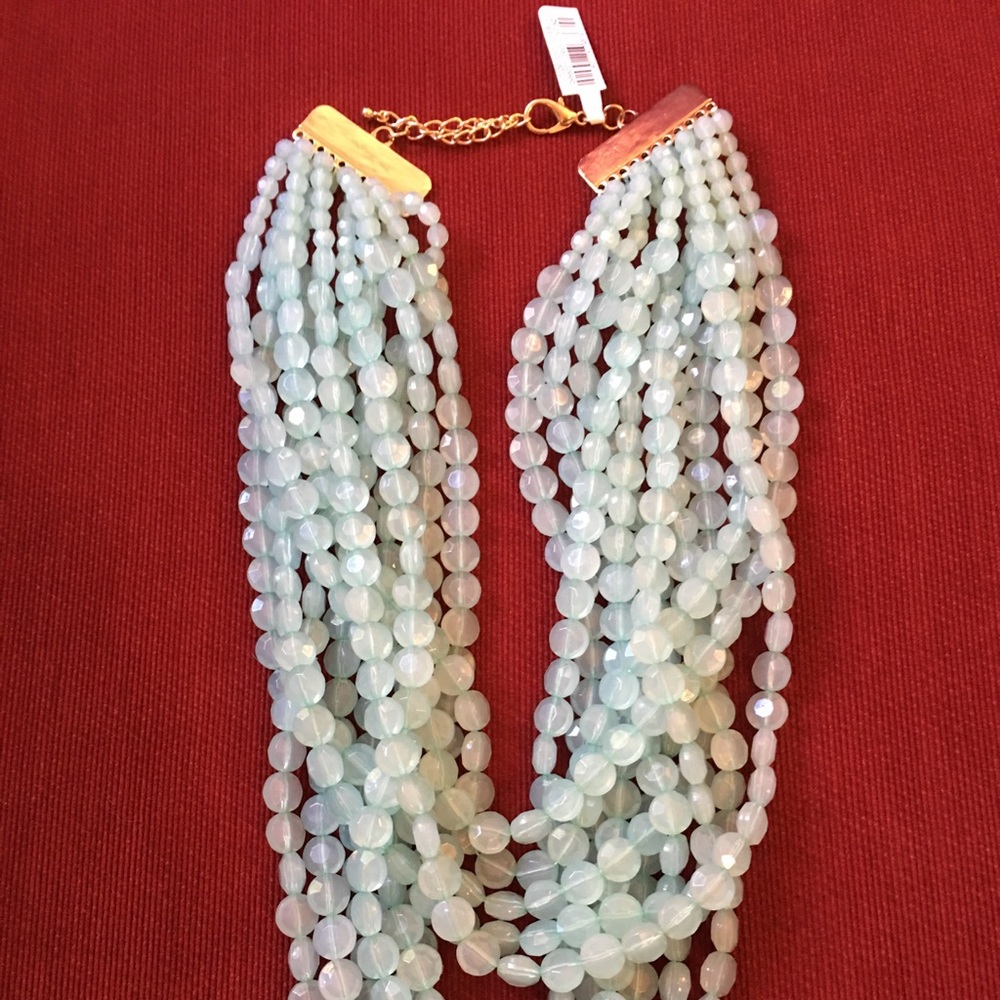 New Neiman Marcus necklace  green multi strands